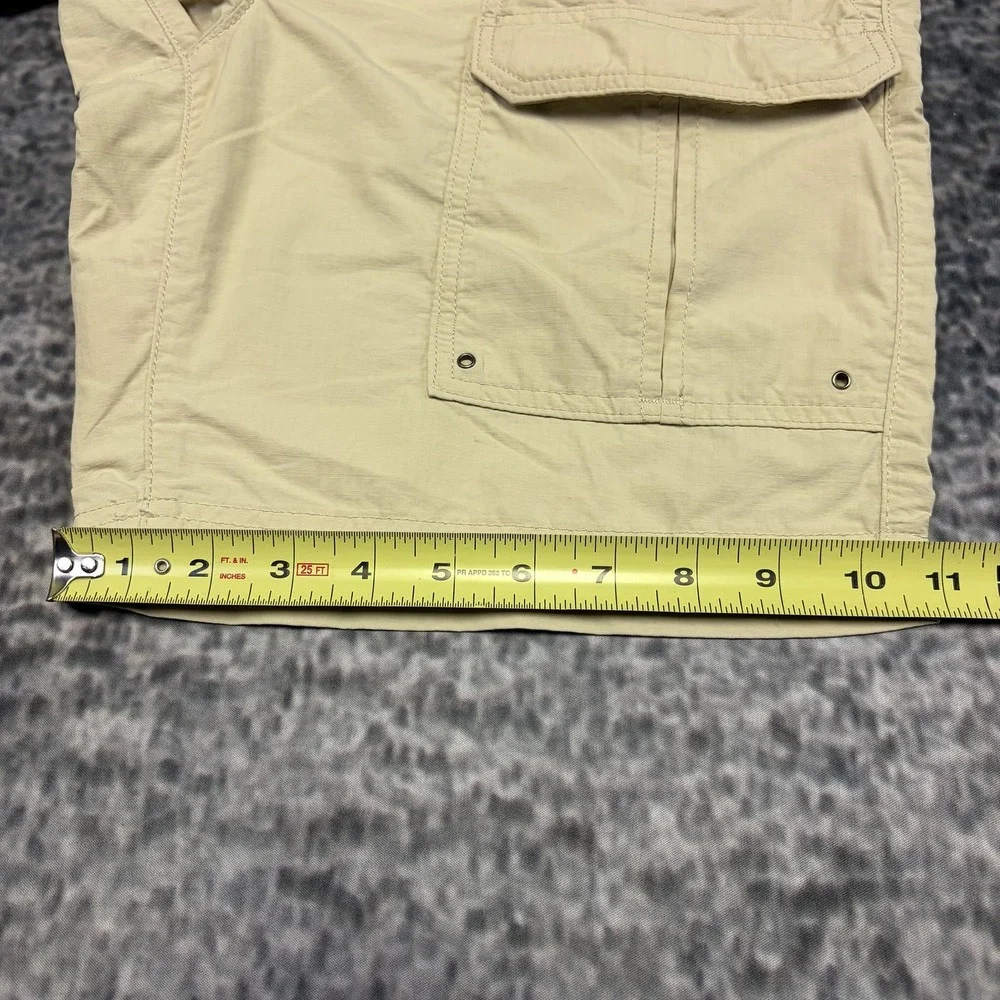 Craft & Barrow Cargo Shorts Mens 32 Tan Adjustable Waist Utility Outdoor Skater